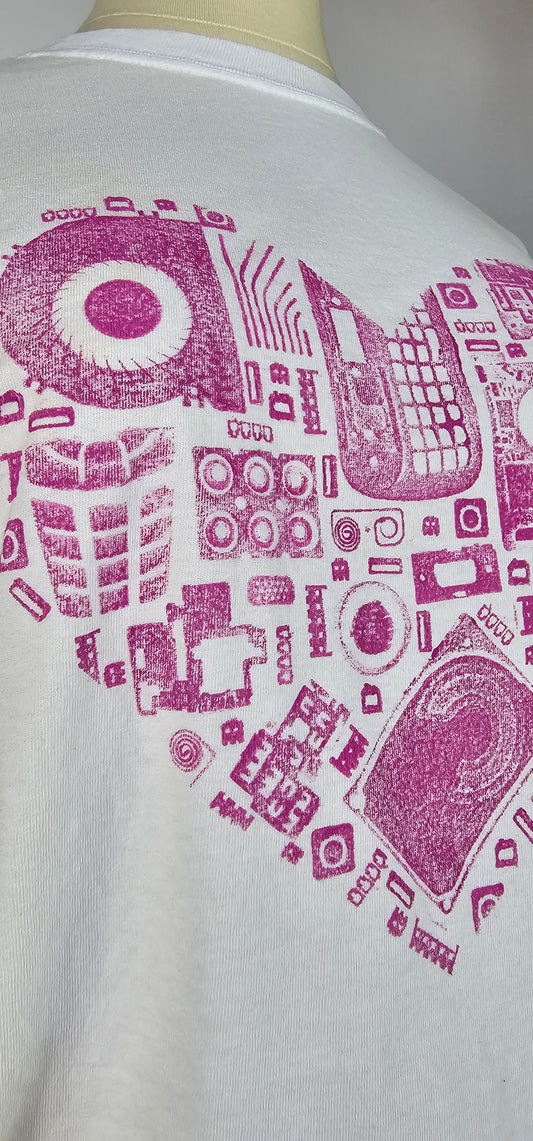 Chromatic Pink Heart T-Shirt