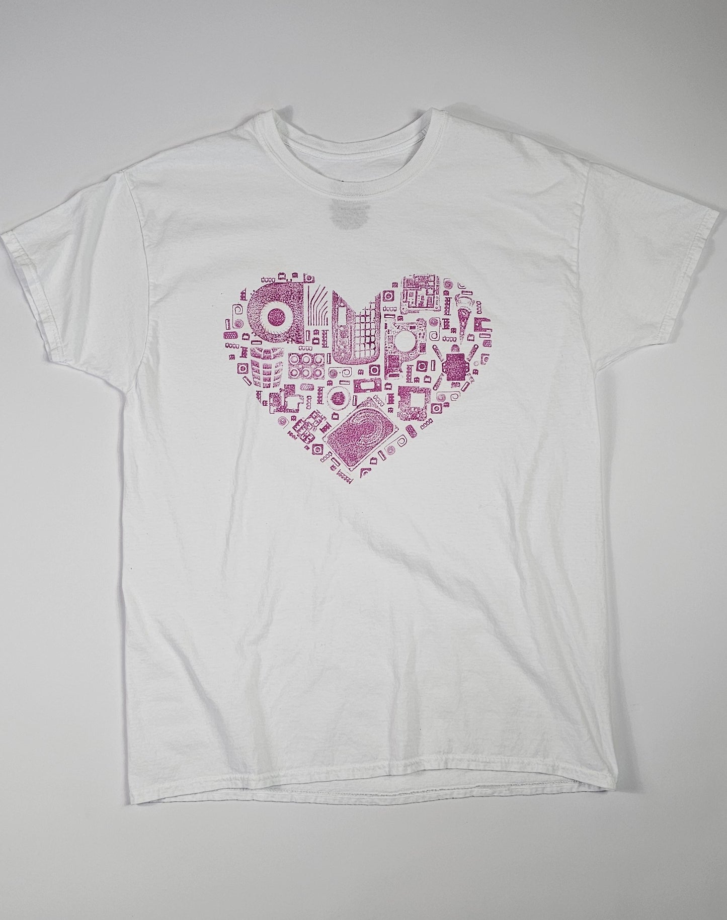 Chromatic Pink Heart T-Shirt