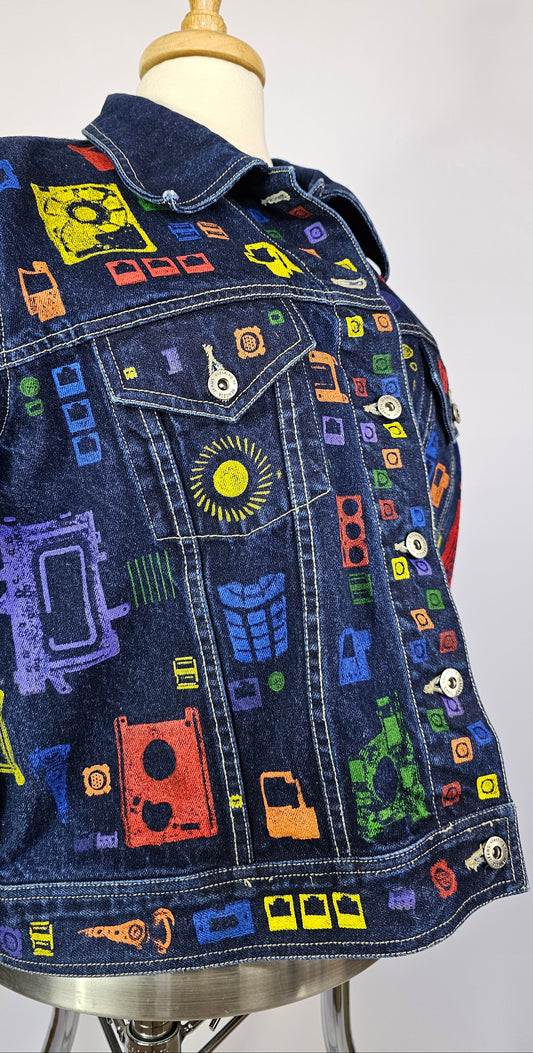 Mecha Rainbow Jean Jacket