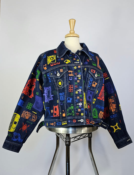 Mecha Rainbow Jean Jacket